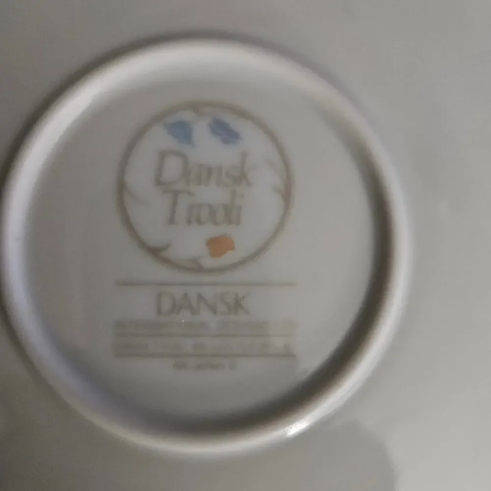 Dansk Tivoli Dansk France Floral Stoneware Quiche Pie Dish Baking Pan